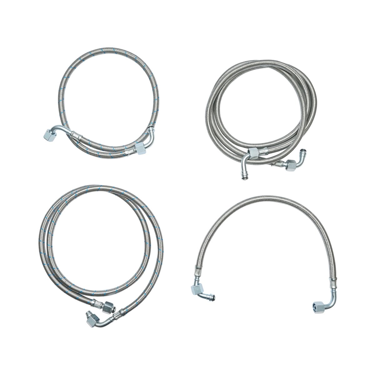 Set 4 furtune hidraulice troliu pentru Tractor Forestier cu lungime de 500/800/1300/1800mm